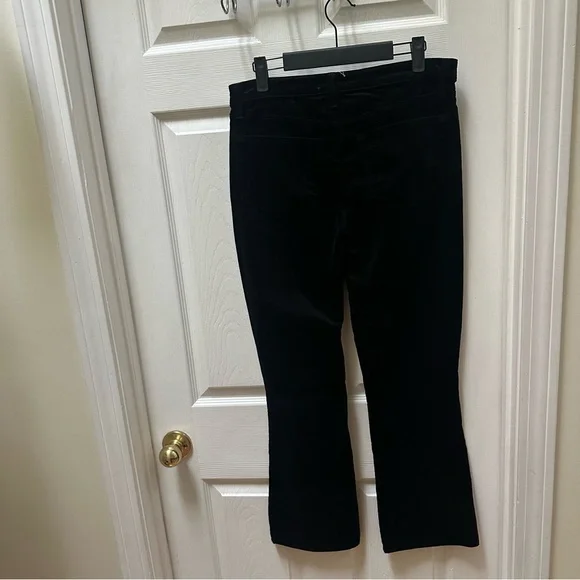 L'AGENCE Black Pants Stevie Velvet Jeans in Noir 29 flare - Picture 6 of 8